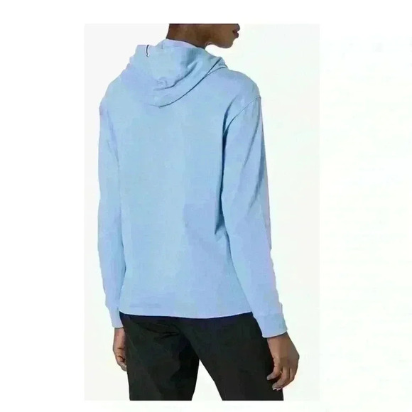 Champion Womens Cotton Logo Hoodie Blue Size XS gym activewear outdoor walking - Picture 2 of 10